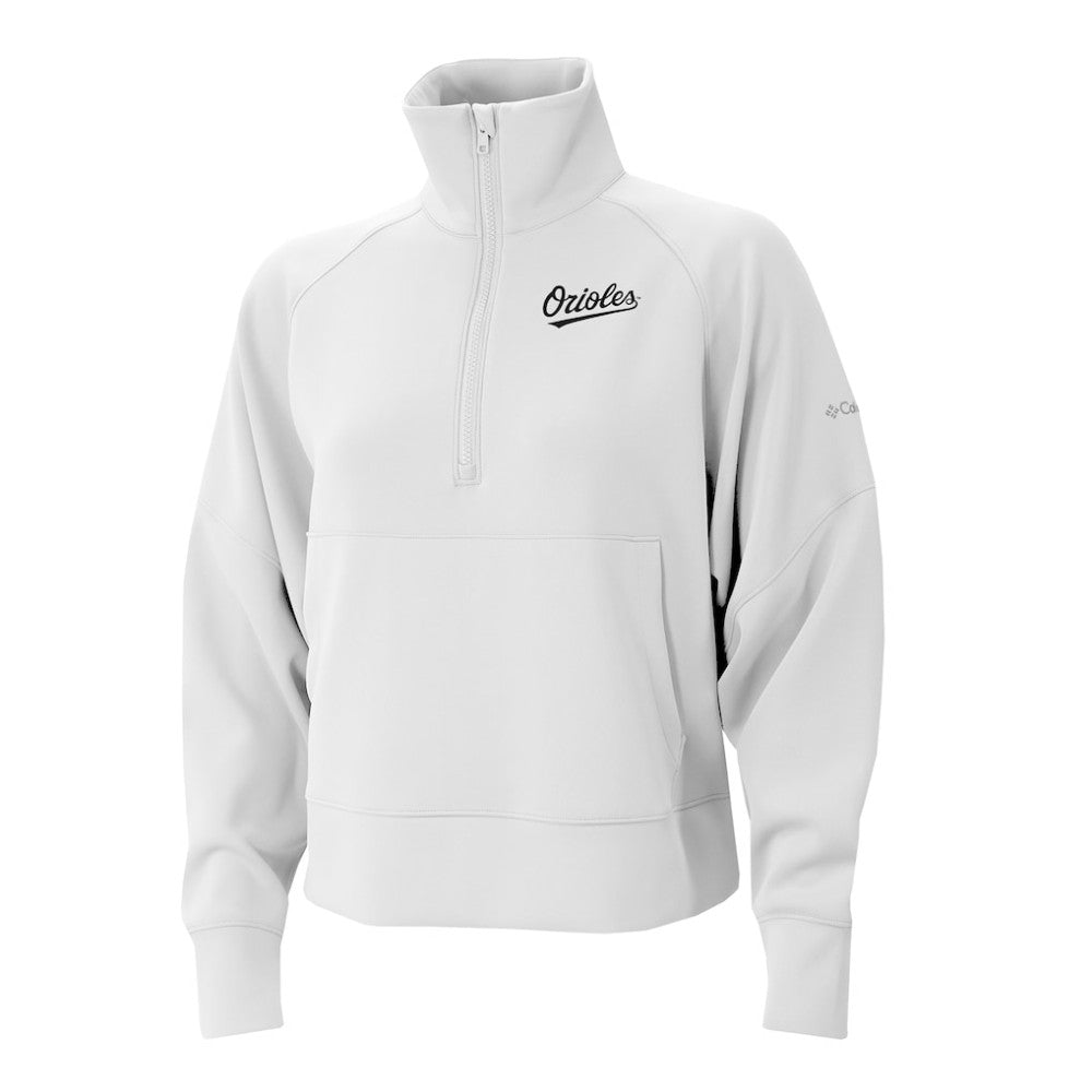 Baltimore Orioles Columbia Women's Wickhams Hills Raglan Omni-Wick Quarter-Zip Pullover Sale