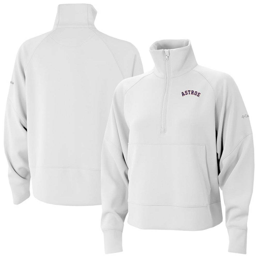 Houston Astros Columbia Women's Wickhams Hills Raglan Omni-Wick Quarter-Zip Pullover Online