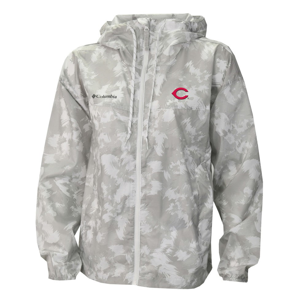 Cincinnati Reds Columbia Women's Flash Challenger Full-Zip Hoodie Windbreaker Jacket Near Me