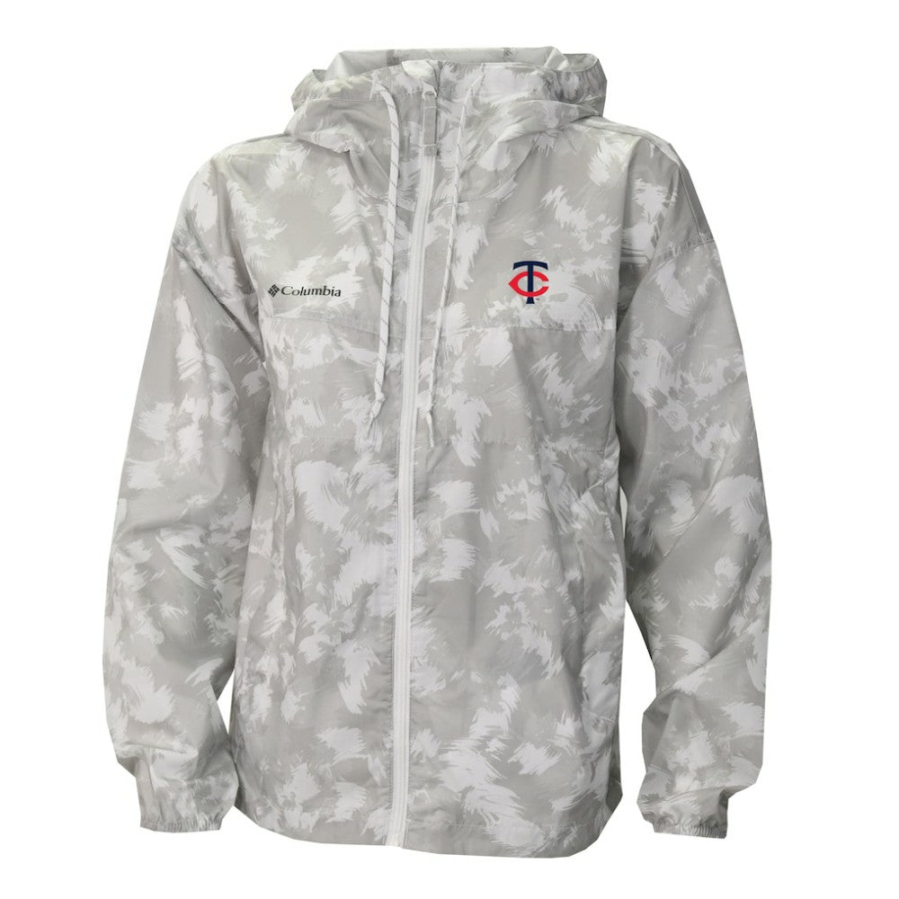 Minnesota Twins Columbia Women's Flash Challenger Full-Zip Hoodie Windbreaker Jacket Clearance