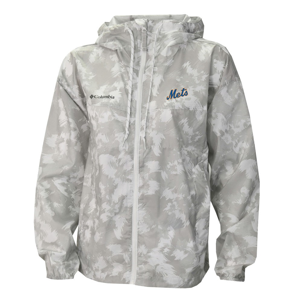New York Mets Columbia Women's Flash Challenger Full-Zip Hoodie Windbreaker Jacket On Sale