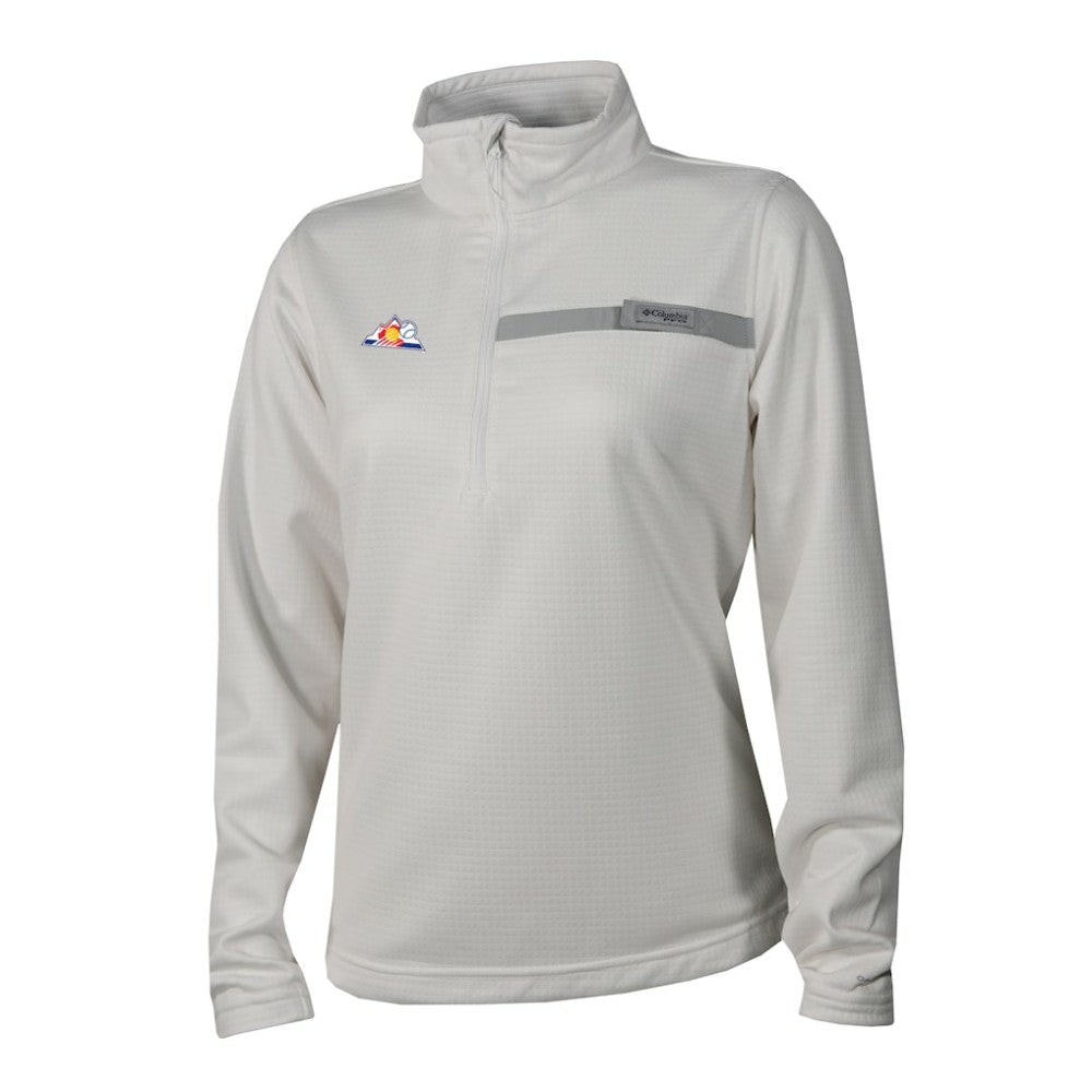 Colorado Rockies Columbia Women's Skiff Guide Fleece Half-Zip Pullover Jacket Clearance