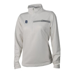 Detroit Tigers Columbia Women's Skiff Guide Fleece Half-Zip Pullover Jacket Clearance