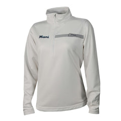 Miami Marlins Columbia Women's Skiff Guide Fleece Half-Zip Pullover Jacket Sale