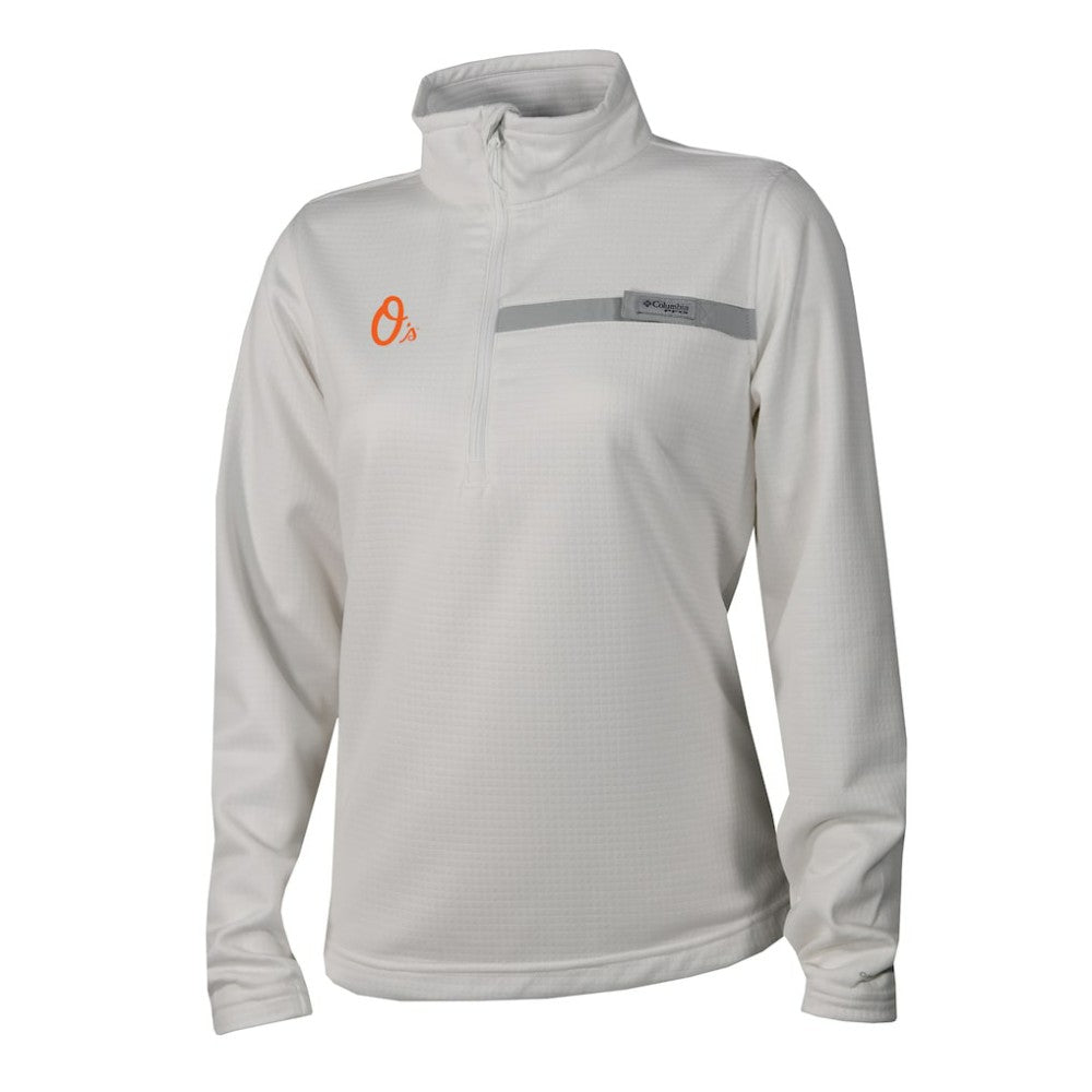 Baltimore Orioles Columbia Women's Skiff Guide Fleece Half-Zip Pullover Jacket Lifestyle