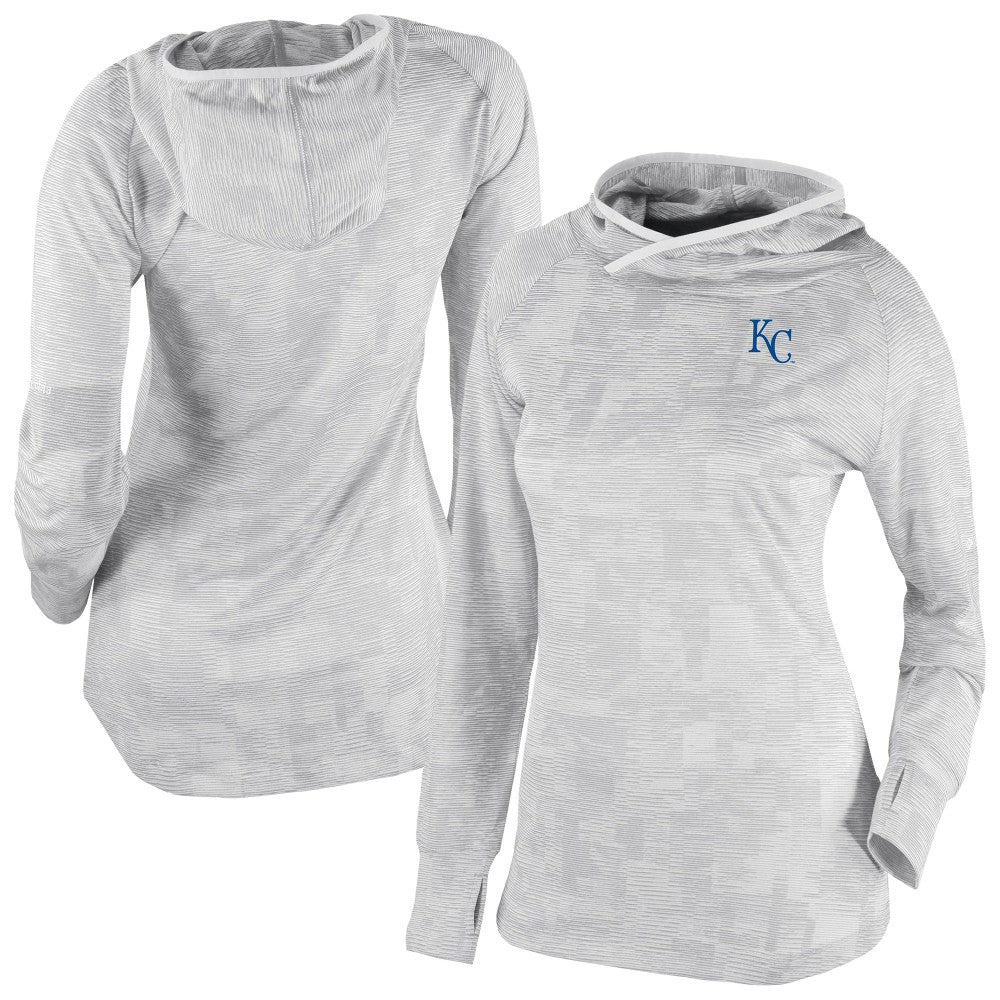 Kansas City Royals Columbia Women's Omni-Wick Sunday Ball Raglan Pullover Hoodie Clearance