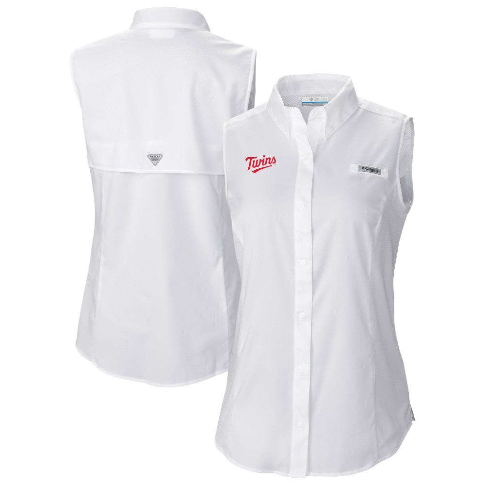 Minnesota Twins Columbia Women's Tamiami Sleeveless Shirt for sale