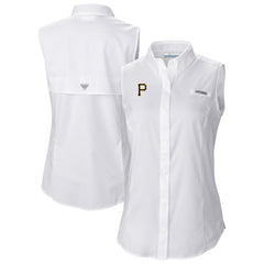 Pittsburgh Pirates Columbia Women's Tamiami Sleeveless Shirt Sale