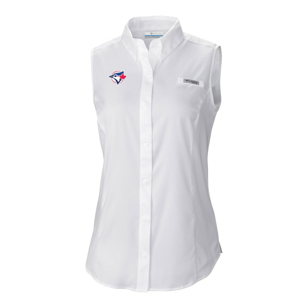 Toronto Blue Jays Columbia Women's Tamiami Sleeveless Shirt Near Me