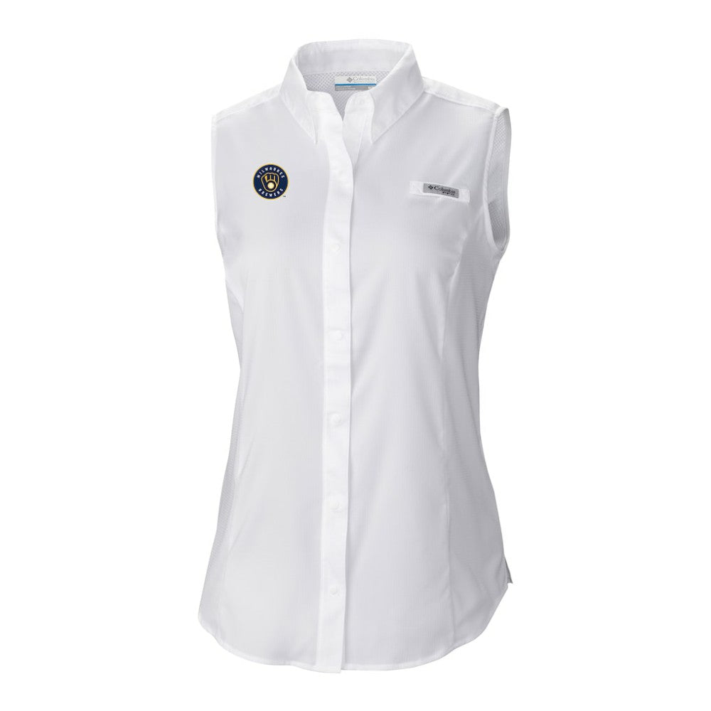 Milwaukee Brewers Columbia Women's Tamiami Sleeveless Shirt Online