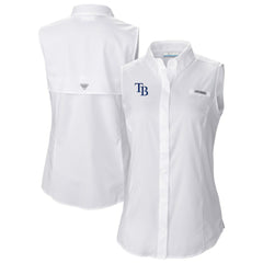 Tampa Bay Rays Columbia Women's Tamiami Sleeveless Shirt for sale