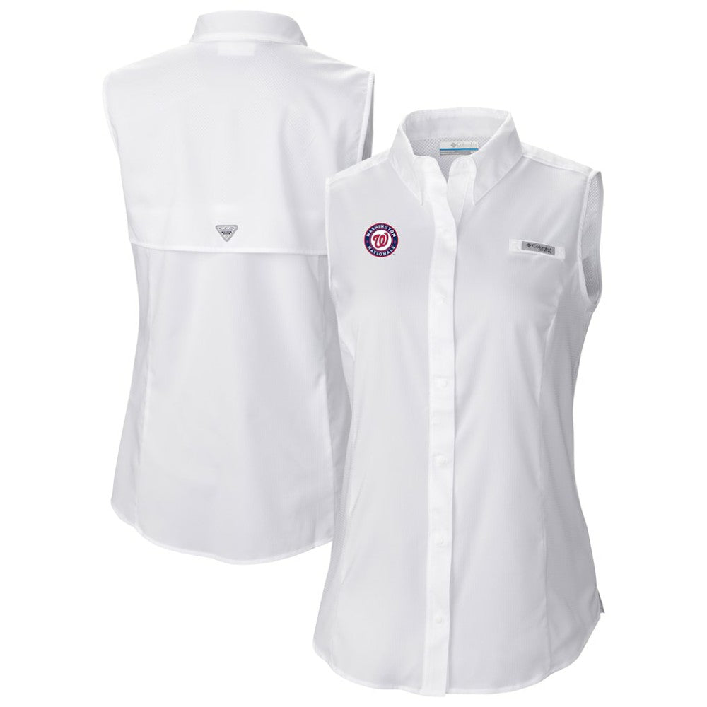 Washington Nationals Columbia Women's Tamiami Sleeveless Shirt Lifestyle