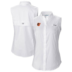 Baltimore Orioles Columbia Women's Tamiami Sleeveless Shirt Near Me