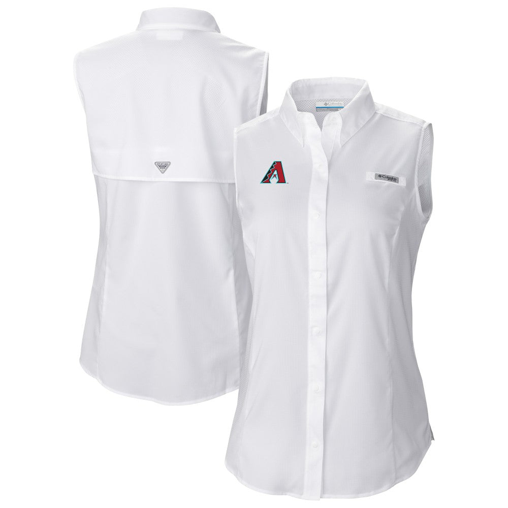 Arizona Diamondbacks Columbia Women's Tamiami Sleeveless Shirt Clearance