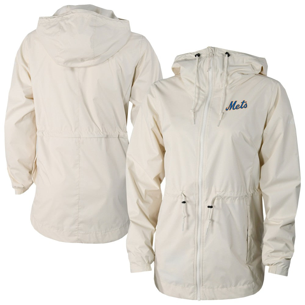 New York Mets Columbia Women's Lily Park Full-Zip Rain Jacket Clearance