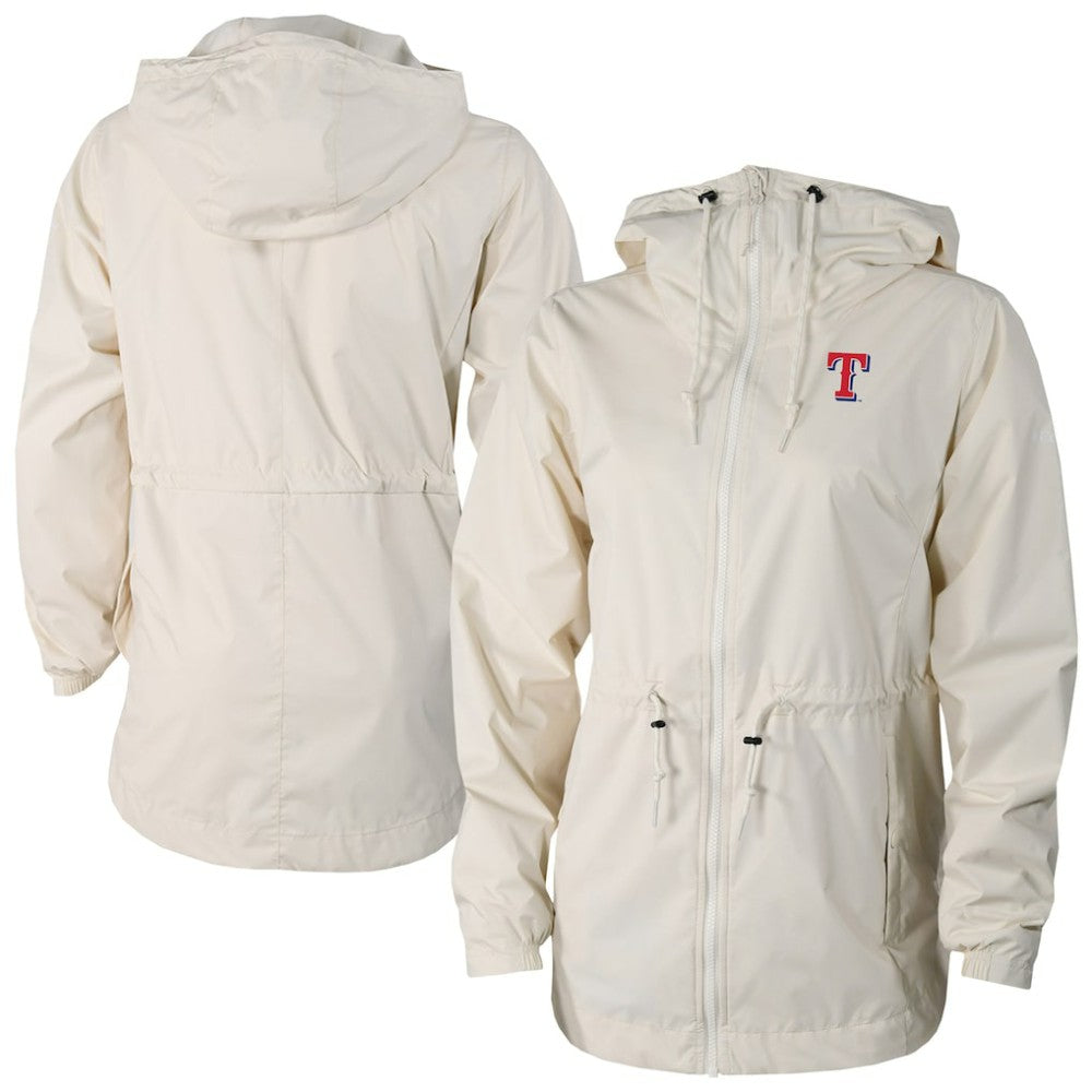 Texas Rangers Columbia Women's Lily Park Full-Zip Rain Jacket Clearance