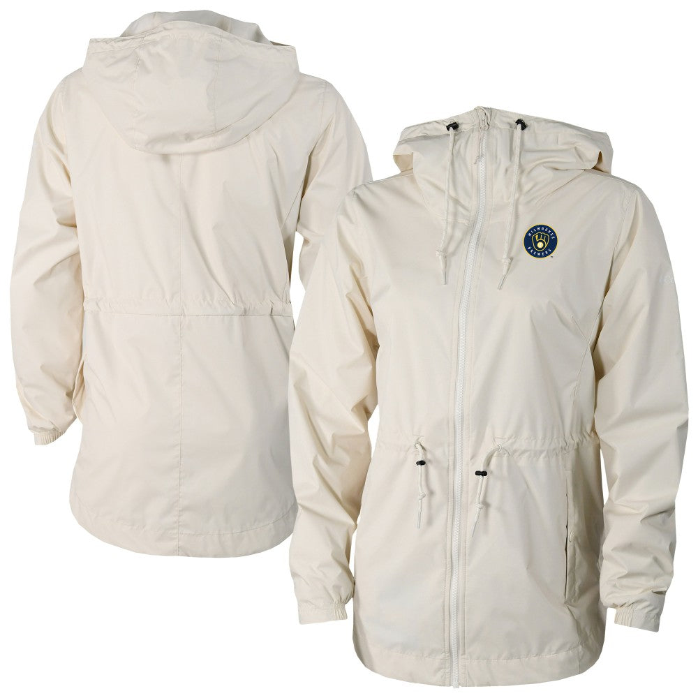 Milwaukee Brewers Columbia Women's Lily Park Full-Zip Rain Jacket Lifestyle