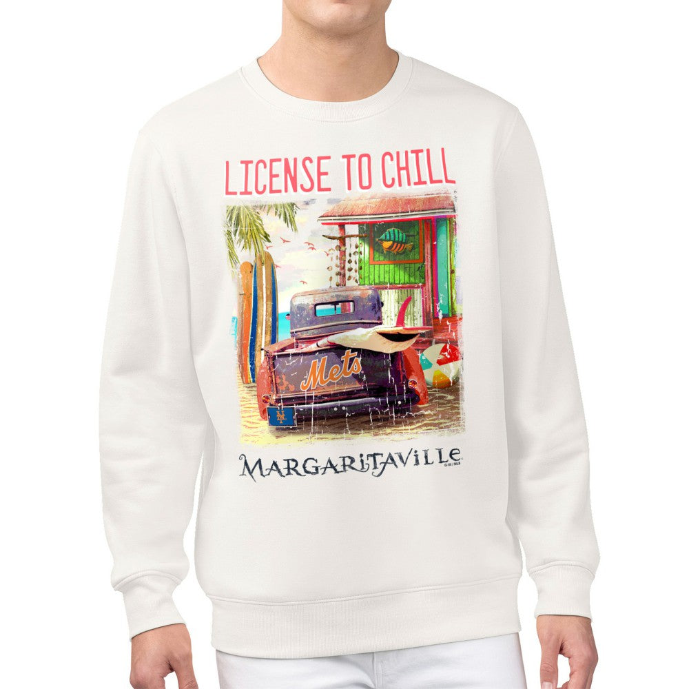 New York Mets Margaritaville License to Chill Fleece Sweatshirt Near Me