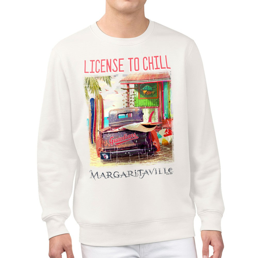 Cleveland Guardians Margaritaville License to Chill Fleece Sweatshirt Clearance