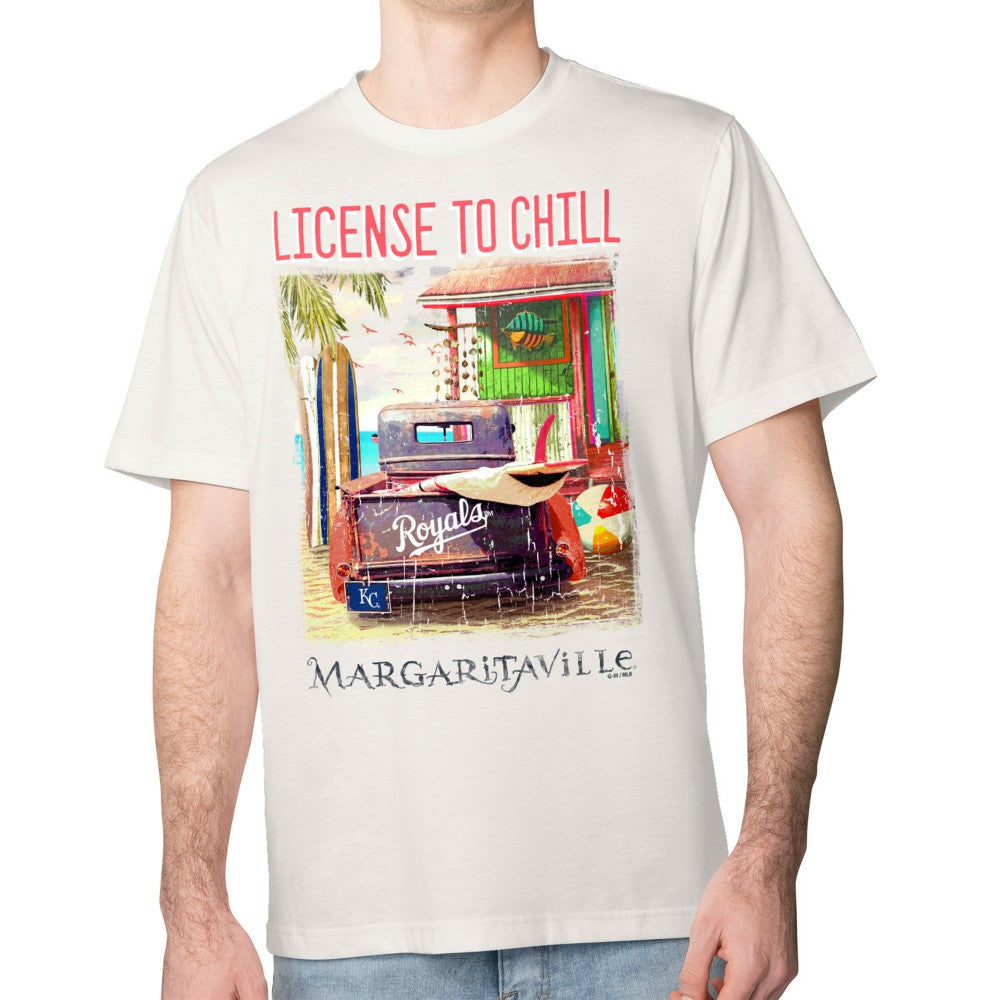 Kansas City Royals Margaritaville License to Chill T-Shirt On Sale
