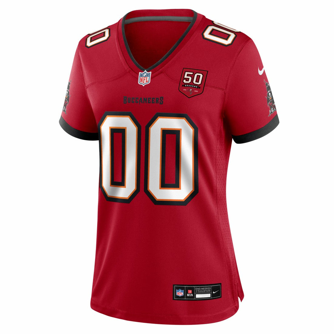 Tampa Bay Buccaneers Women's 50th Season Custom Game Jersey - Red | NFL Jerseys