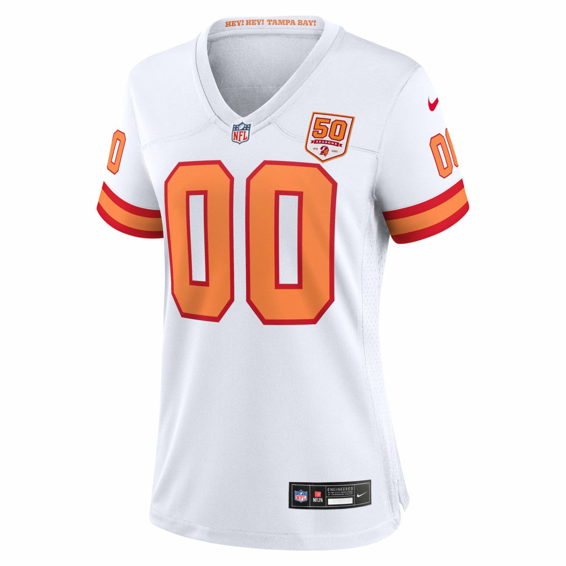 76 Tampa Bay Buccaneers Women's 50th Season Alternate Custom Game Jersey White - Nike