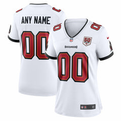 Tampa Bay Buccaneers Women's 50th Season Custom Game Jersey White - Nike