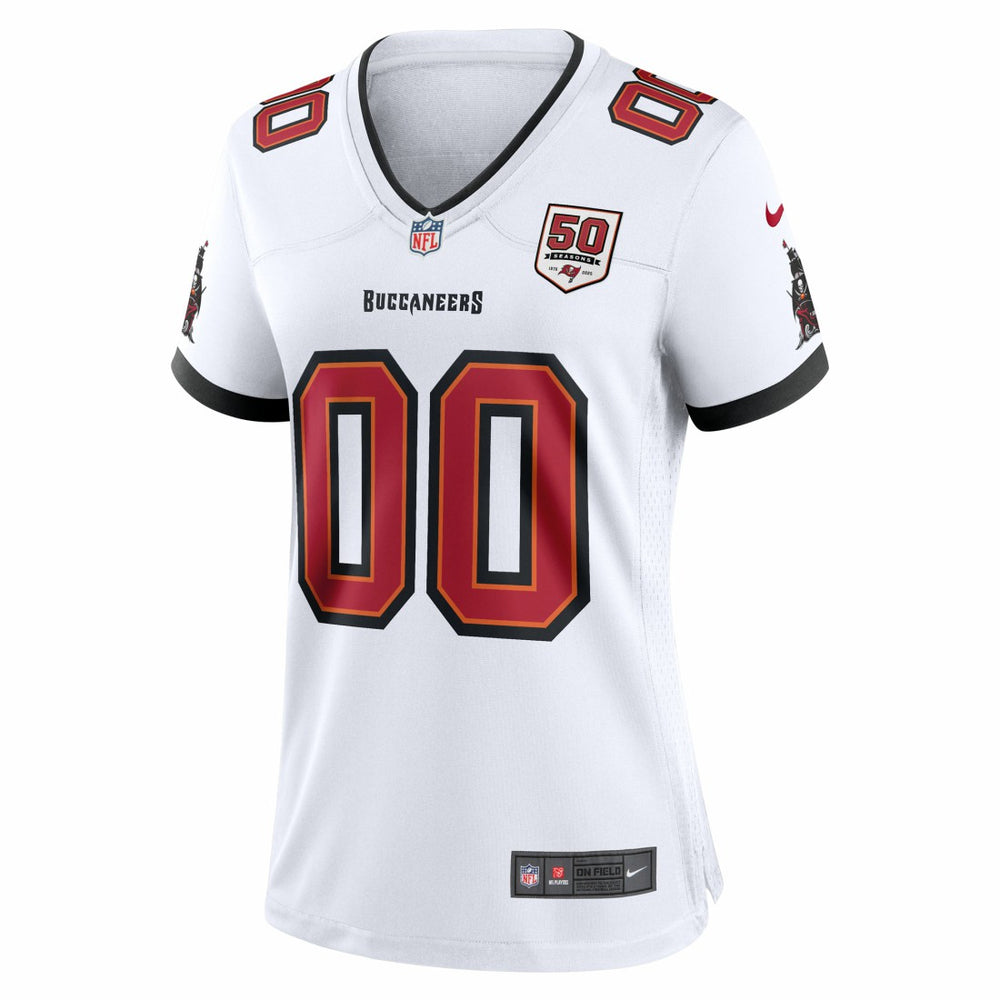 Tampa Bay Buccaneers Women's 50th Season Custom Game Jersey White - Nike