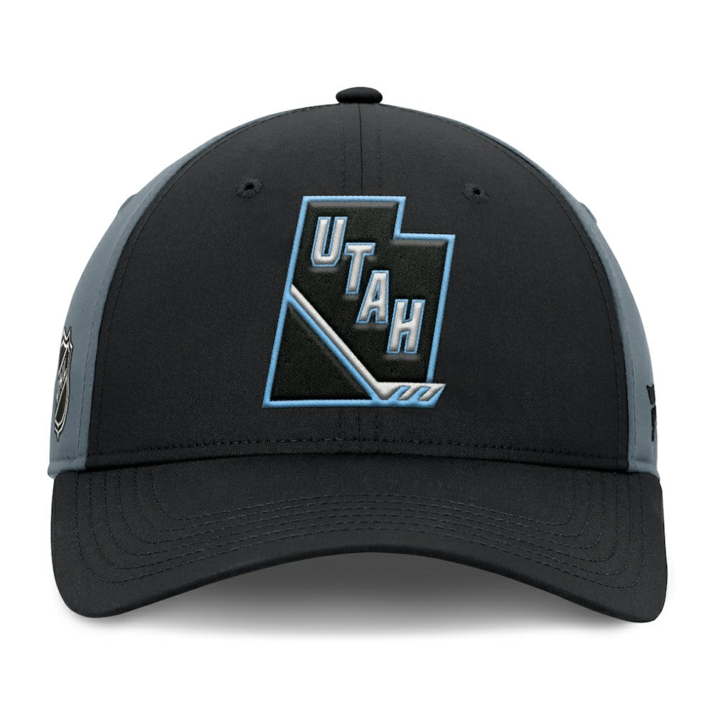 Utah Mammoth - Fanatics Utah Badge Adjustable Hat Black/Charcoal