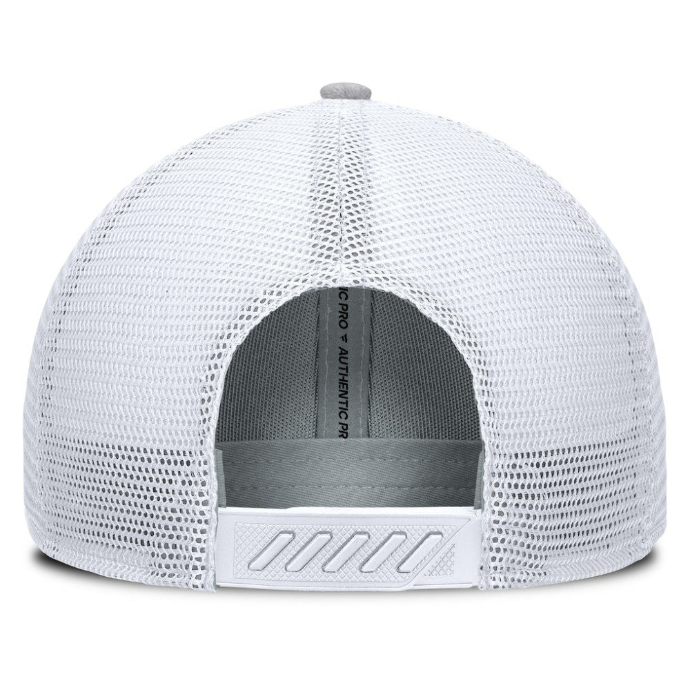 Utah Mammoth - Fanatics Utah Badge Trucker Adjustable Hat Gray/White