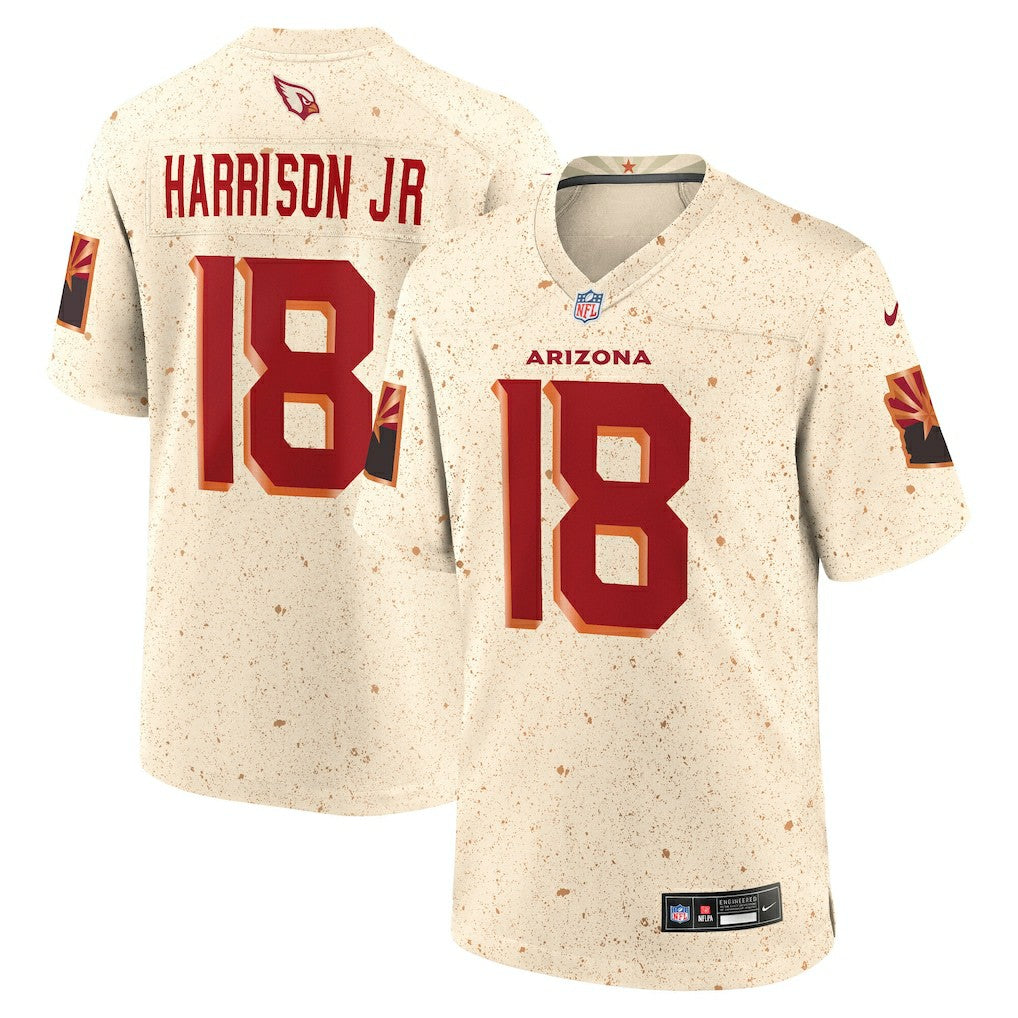 Marvin Harrison Jr. Arizona Cardinals 2025 Rivalries Collection Game Jersey - Natural | NFL Jerseys
