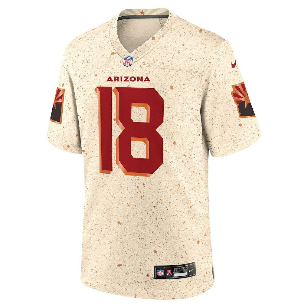 Marvin Harrison Jr. Arizona Cardinals 2025 Rivalries Collection Game Jersey - Natural | NFL Jerseys