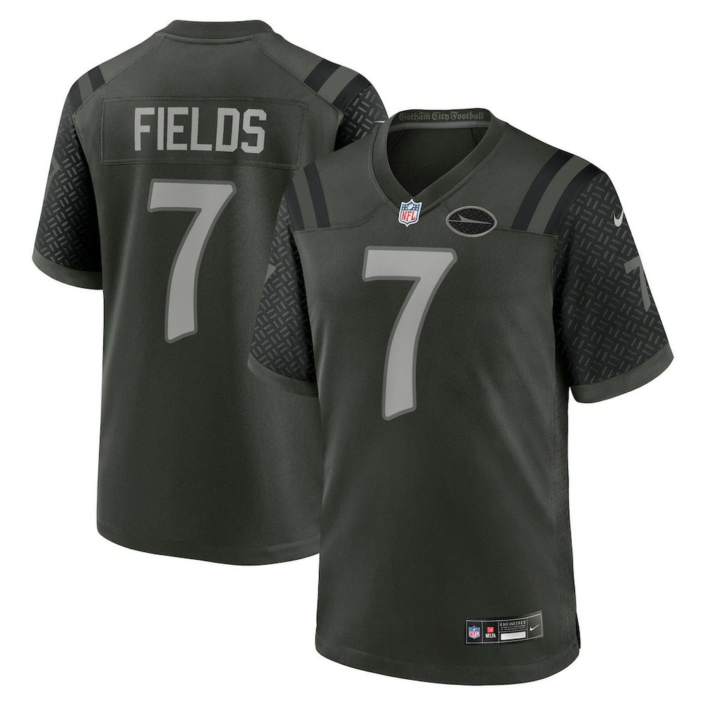Justin Fields New York Jets 2025 Rivalries Collection Game Jersey Gotham Green - Nike