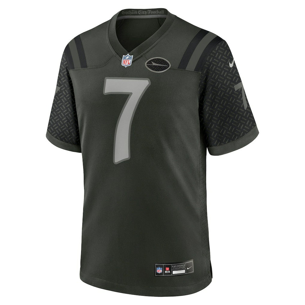 Justin Fields New York Jets 2025 Rivalries Collection Game Jersey Gotham Green - Nike