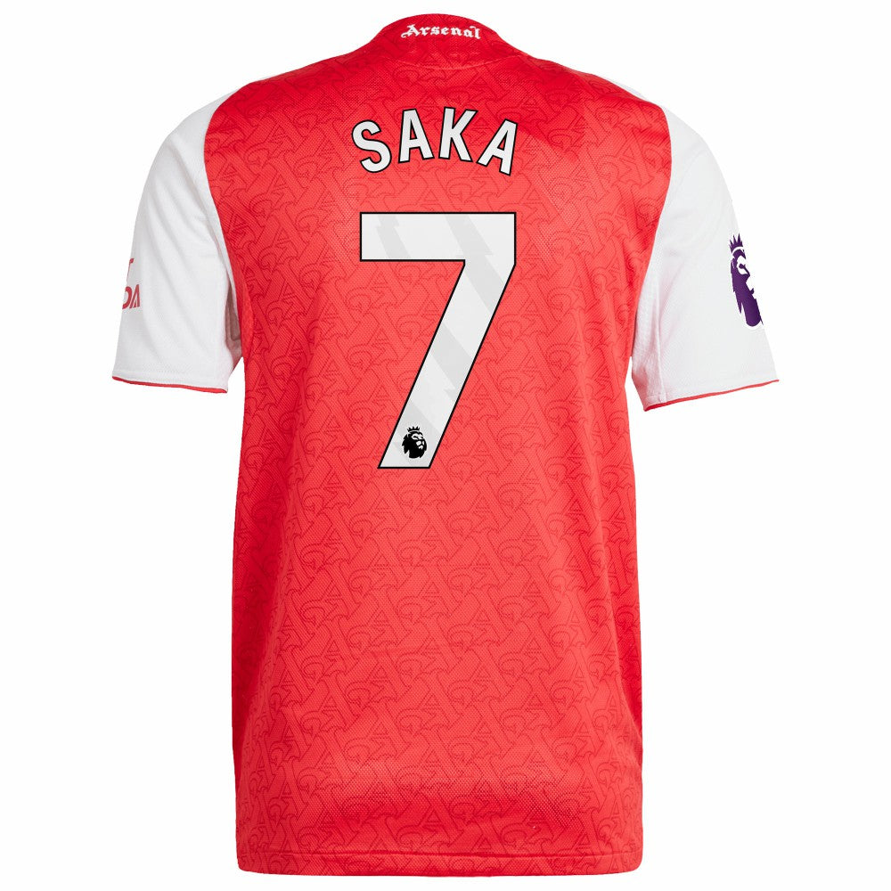 Adidas Bukayo Saka Arsenal 2025/26 Home Player Jerseys - Red