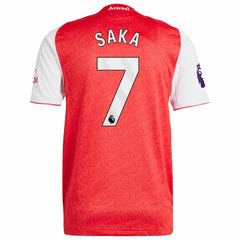Adidas Bukayo Saka Arsenal 2025/26 Home Player Jerseys - Red