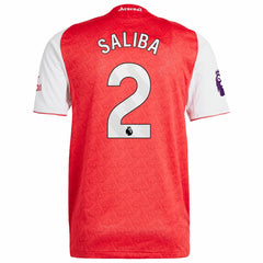 Adidas William Saliba Arsenal 2025/26 Home Player Jerseys - Red