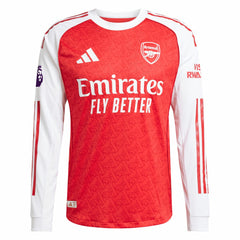 Adidas Bukayo Saka Arsenal 2025/26 Home Long Sleeve Player Jerseys - Red