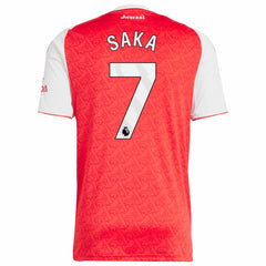 Adidas Bukayo Saka Arsenal 2025/26 Home Replica Player Jerseys - Red