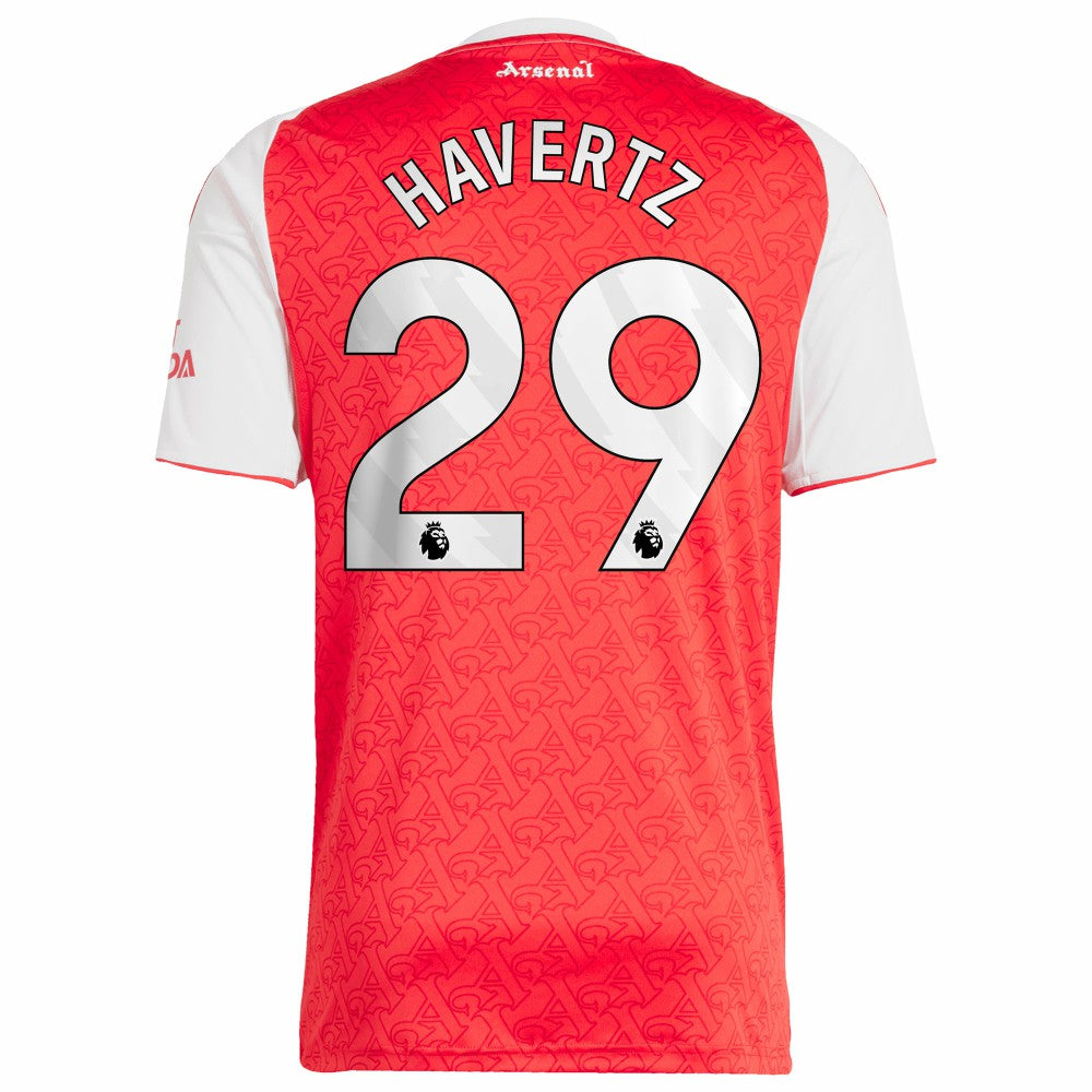 Adidas Kai Havertz Arsenal 2025/26 Home Replica Player Jerseys - Red