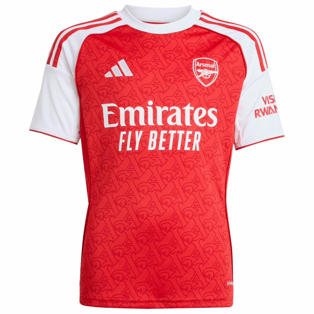 Adidas Bukayo Saka Arsenal Youth 2025/26 Home Replica Player Jerseys - Red