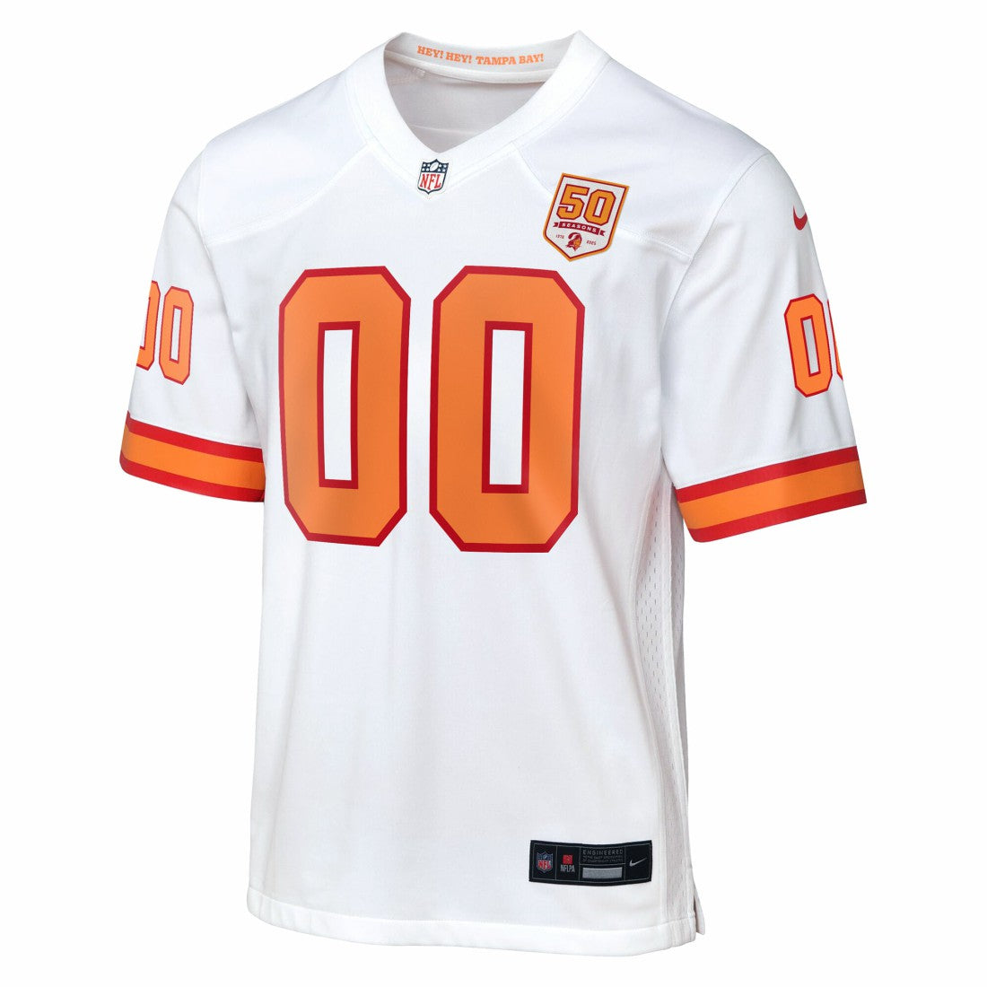 Tampa Bay Buccaneers Youth 50th Anniversary Custom Game Jersey White - Nike