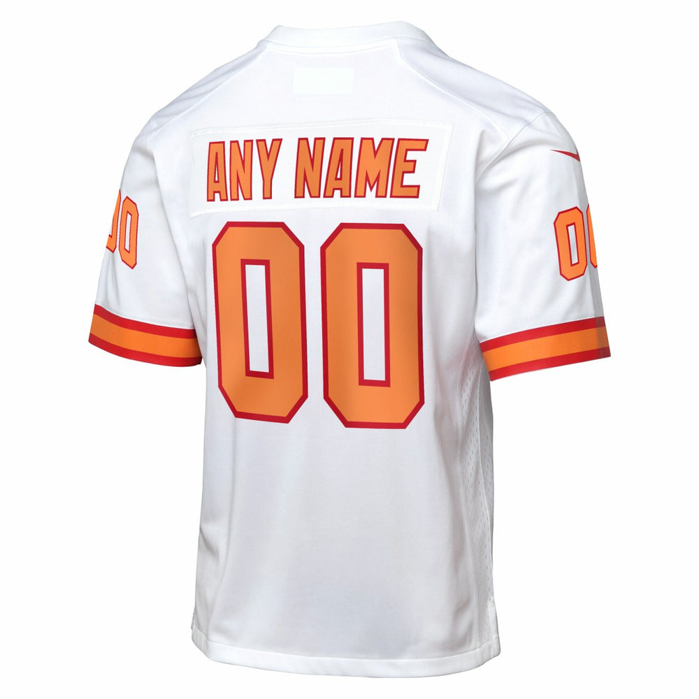 Tampa Bay Buccaneers Youth 50th Anniversary Custom Game Jersey White - Nike