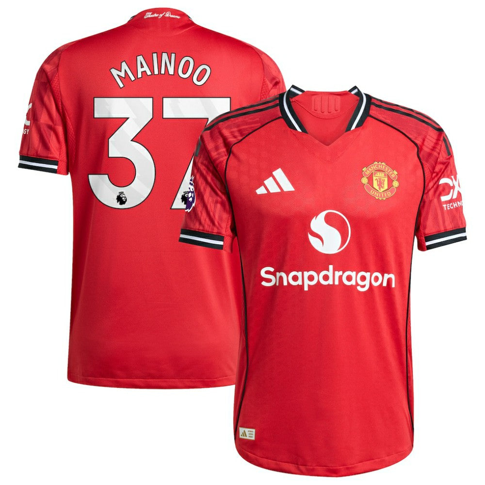 Adidas Kobbie Mainoo Manchester United Home 2025/26 Player Jerseys - Red