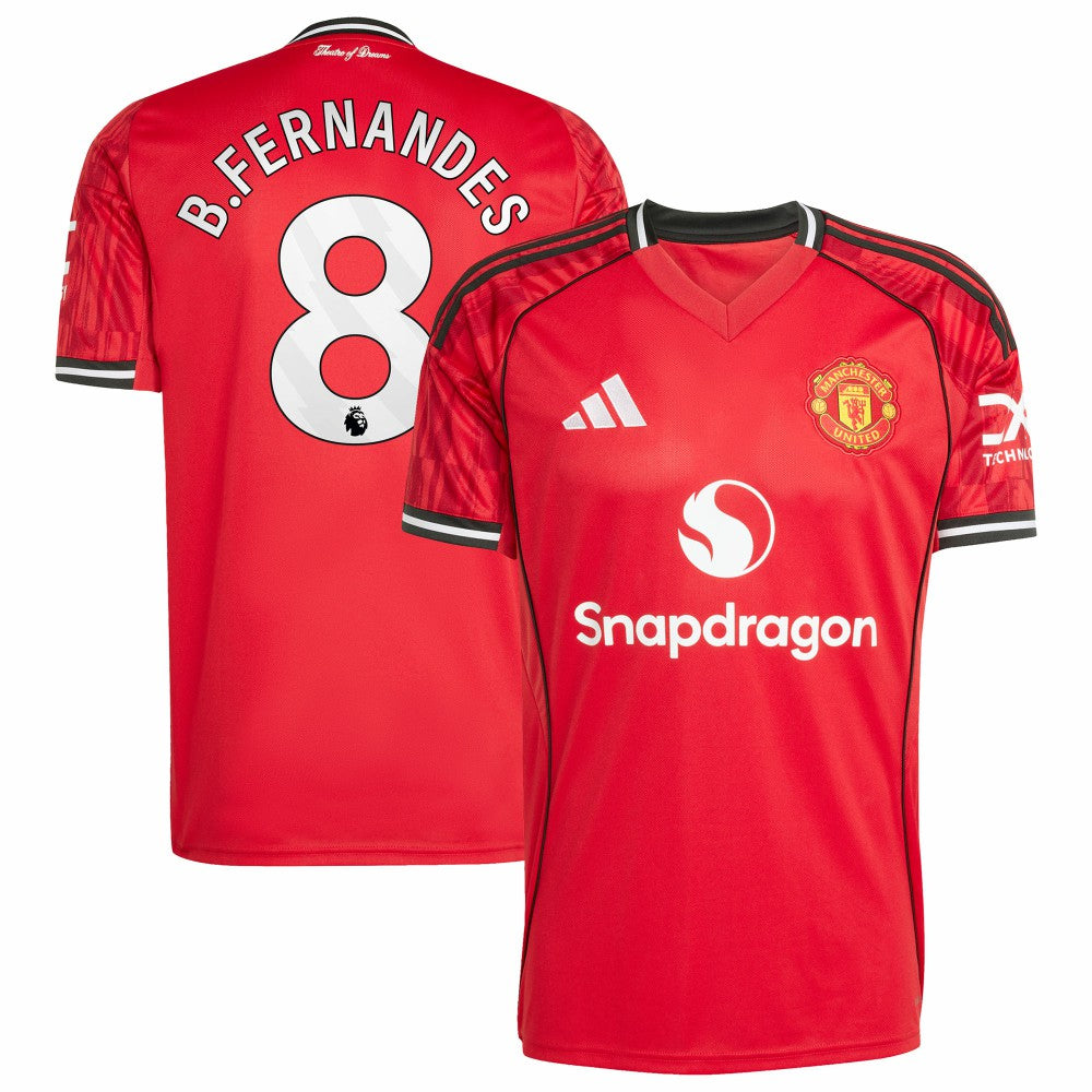 Adidas Bruno Fernandes Manchester United Home 2025/26 Replica Player Jerseys - Red