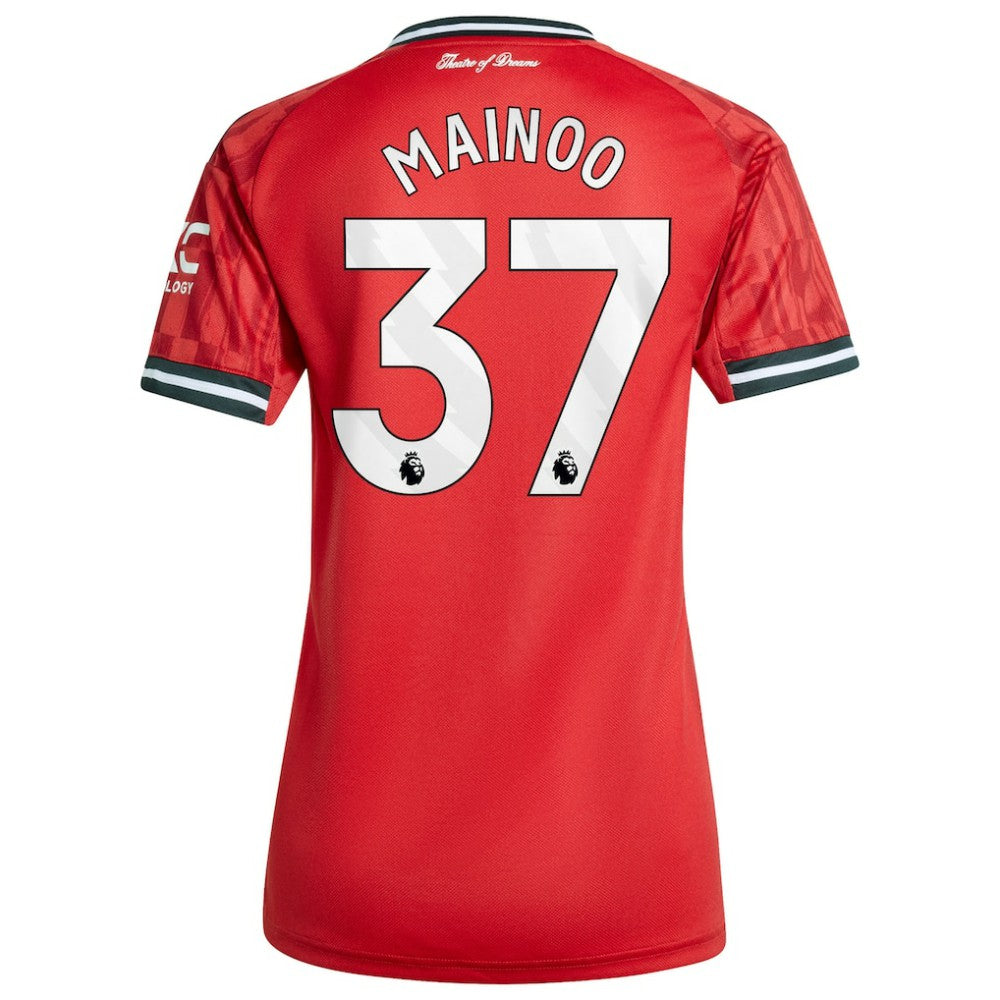 Adidas Kobbie Mainoo Manchester United Women's Home 2025/26 Replica Player Jerseys - Red