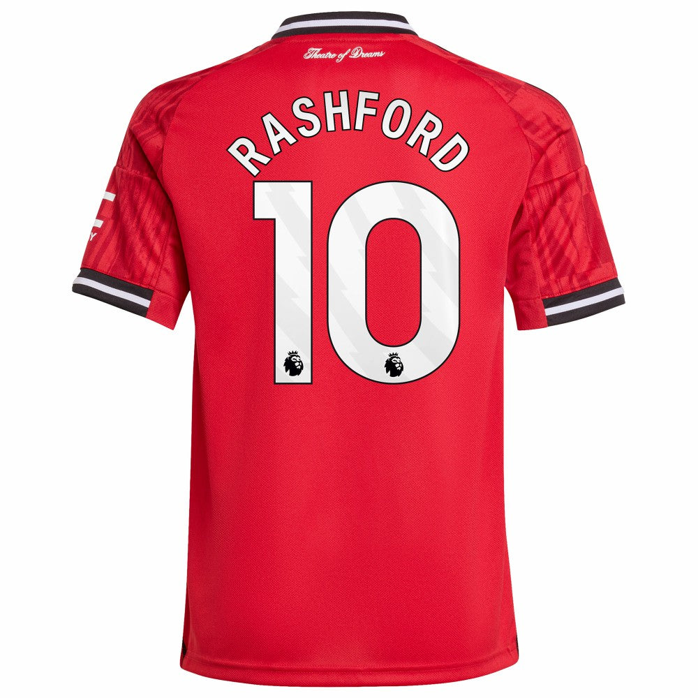 Adidas Marcus Rashford Manchester United Youth Home 2025/26 Replica Player Jerseys - Red