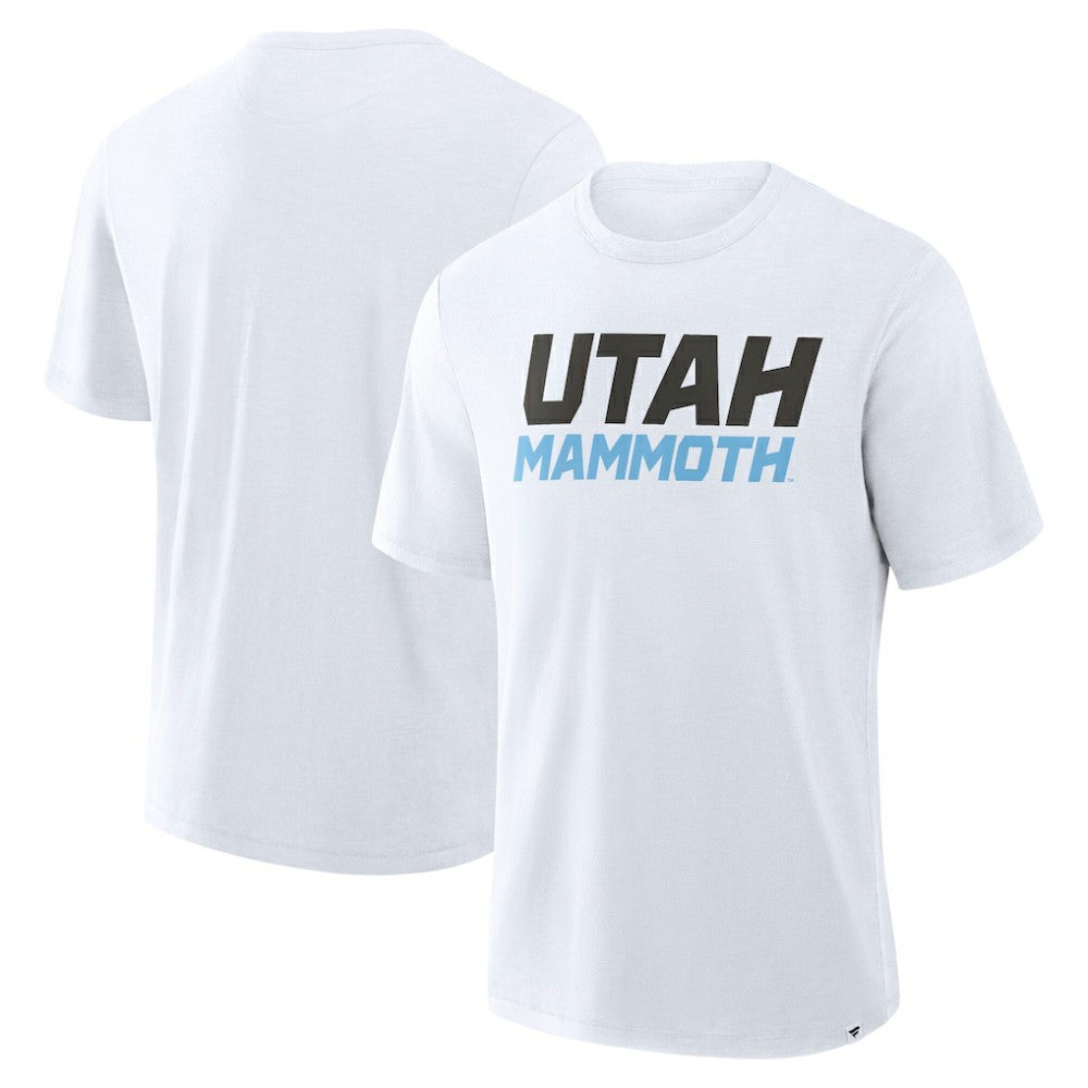 Utah Mammoth - Fanatics Wordmark Stadium Slub T-Shirt White