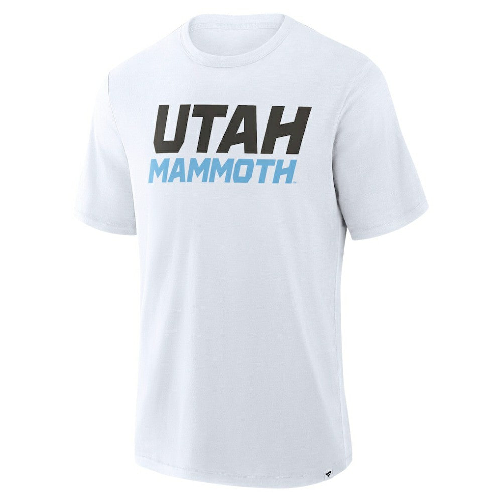 Utah Mammoth - Fanatics Wordmark Stadium Slub T-Shirt White