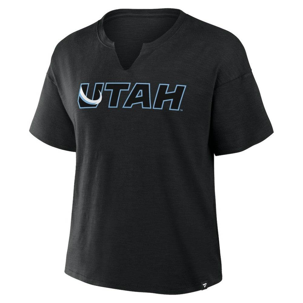 Utah Mammoth - Fanatics Women's Combo Stadium Slub Boxy T-Shirt Black